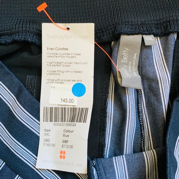 Sweaty Betty Palazzo Enso Culottes Beetle Wide Leg - Picture 5 of 9